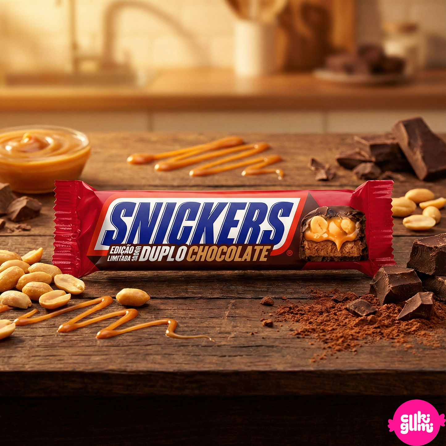 SNICKERS Double Chocolate – Dupla Csokoládés Mogyorós Csokoládészelet 42 g