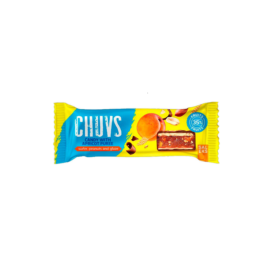Saleks Chuvs - Nápolyi szelet Sárgabarackkal és Földimogyoróval 30g