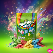Skittles POP'd Freeze Dried Candy Sour 155 g – Savanyú Fagyasztva Szárított Cukorka
