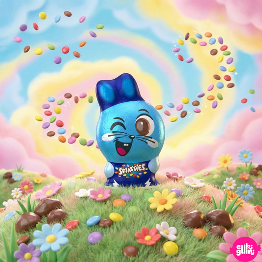 Smarties Bunny Hollow Figure – Üreges tejcsokoládé nyuszi mini Smarties drazséval 94 g