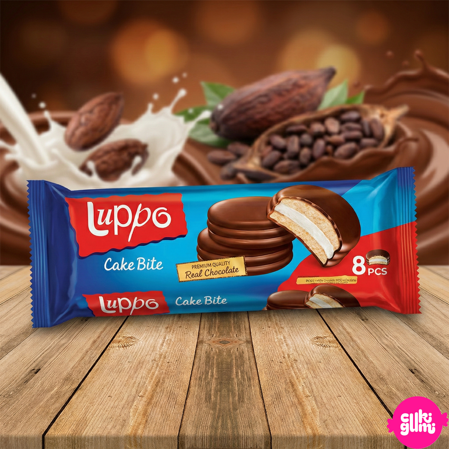 Sölen Luppo Tejcsokoládés Piskótaszelet Pillecukor Krémmel 184 g