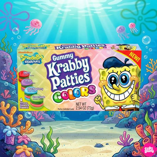 Spongebob Squarepants Gummy Krabby Patties Színes Gumicukor Burger 72 g