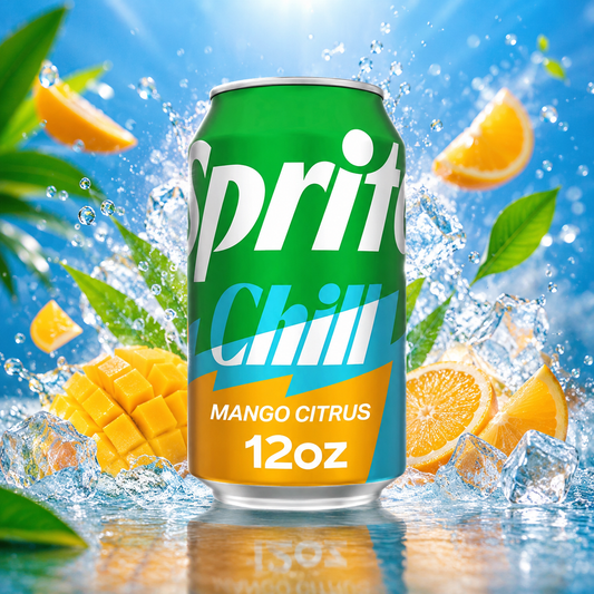 Sprite Chill Mango Citrus 355 ml – Mangó-Citrus Ízű Szénsavas Üdítőital