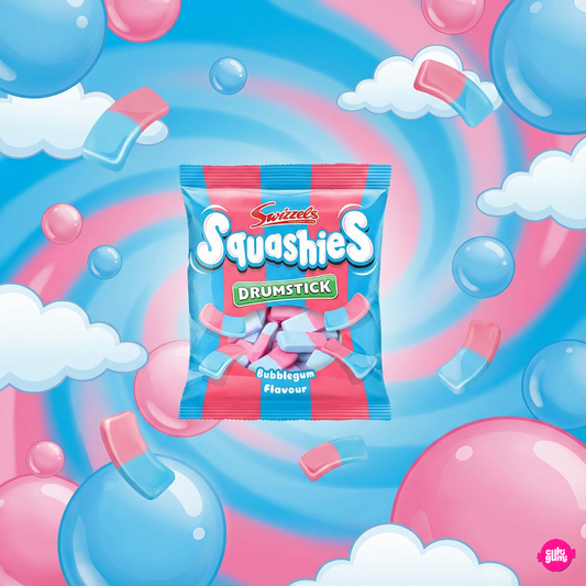 Swizzels Squashies Bubblegum – Rágógumis Puha Cukorfalatok 120g