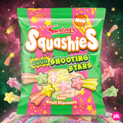 Squashies Sour Shooting Stars 100 g - Savanyú gyümölcsös csillag gumicukor