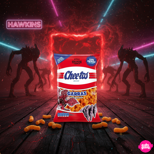 STRANGER THINGS - Cheetos Demogorgon Karmos BBQ Kukoricasnack – Ropogós Füstös Ízélmény