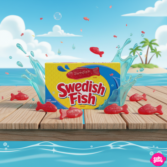 Swedish Fish – Gyümölcsös Halacskák Gumicukor (vegán) 88g