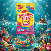 Swedish Fish Tails 226 g – Két Ízű Halacska Gumicukor