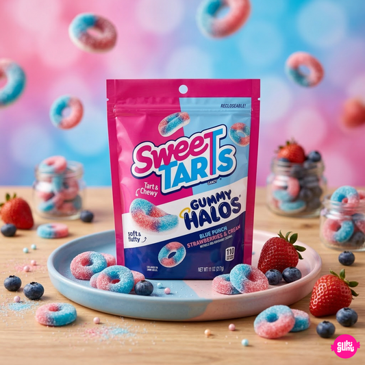 SweeTARTS Gyümölcsös-tejeszínes ízű gumicukor karikák 312 g