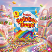 Swizzels Matlow Rainbow Drops 96 g - Színes puffasztott cukorkagolyók