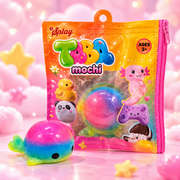 Taba Mochi Whale – Bálnás nyomkodható szenzoros játék 5 cm – Vegyes modell
