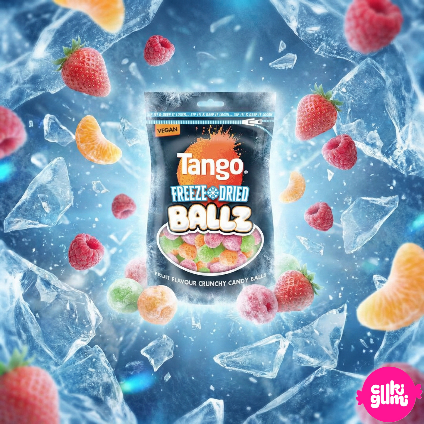 Tango Freeze Dried Ballz – Fagyasztva szárított gyümölcsízű cukorgolyók 35 g