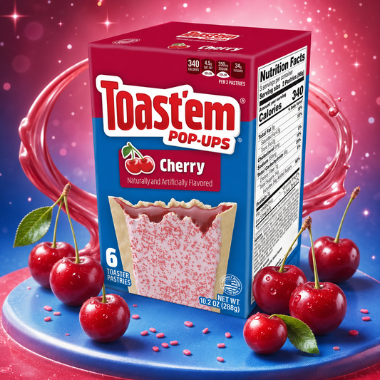 Toast'em Frosted Cherry 288g – Cseresznyés Amerikai Pirítós Sütemény