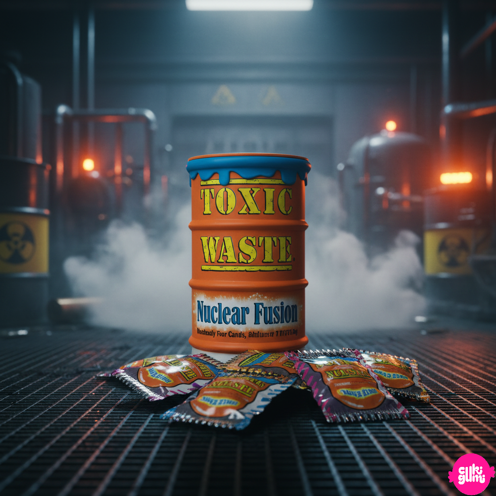 Toxic Waste Hazardously Sour Candy Hordó Narancssárga 42g