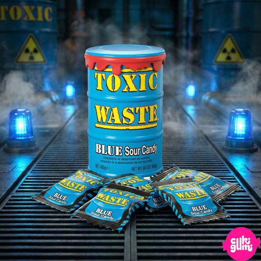 Toxic Waste Blue Sour Candy kék hordó 42g