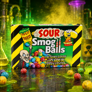 Toxic Waste Sour Smog Balls 84g – Savanyú Töltött Cukorgolyók Vegyes Gyümölcsízekkel