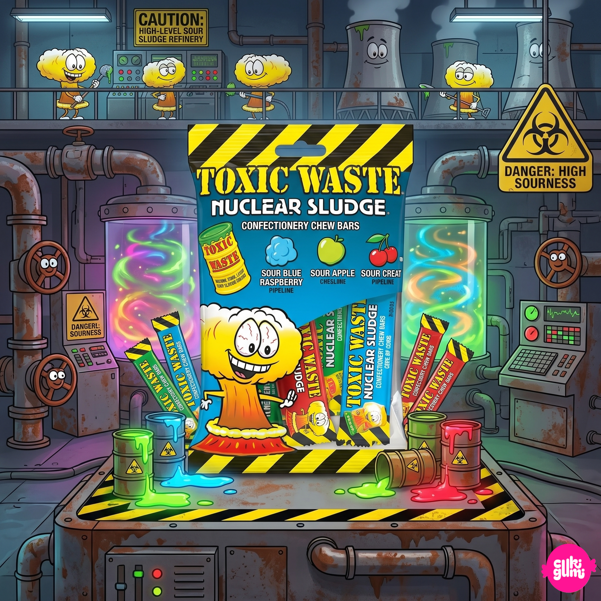 Toxic Waste Nuclear Sludge Mini Chew Bars