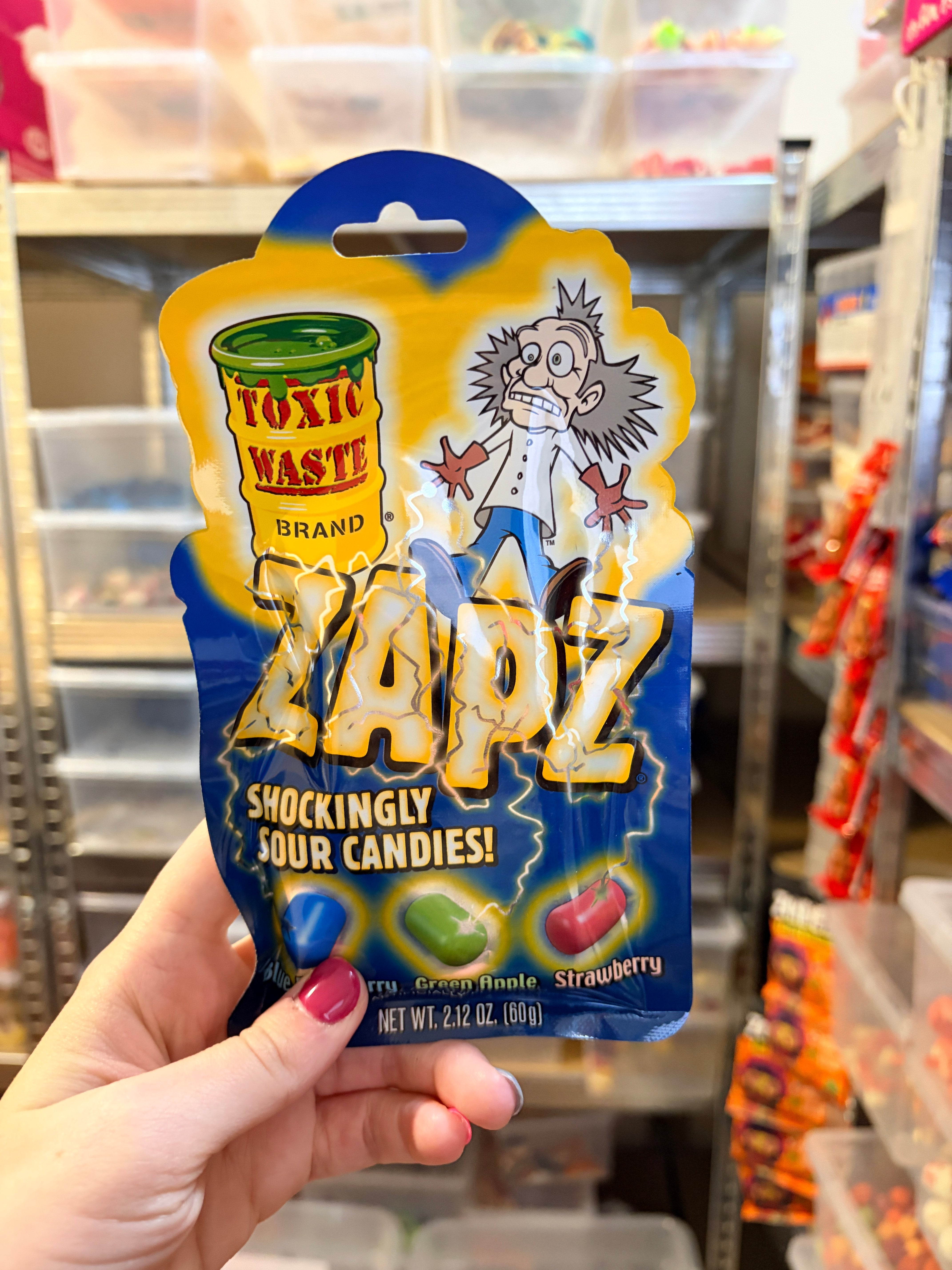 Toxic Waste Zapz Extra Savanyú Gyümölcsízű Cukorka