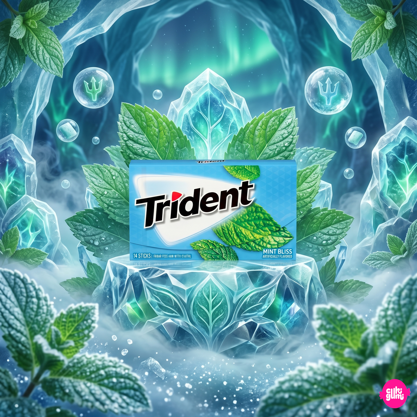Trident Gum Wintergreen 31 g – Friss Mentás Cukormentes Rágógumi Xilittel