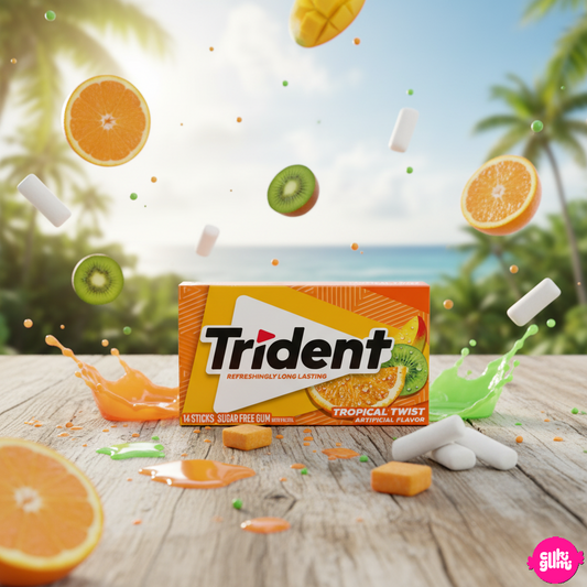 Trident – Trópusi Twist Rágógumi cukormentes 31g