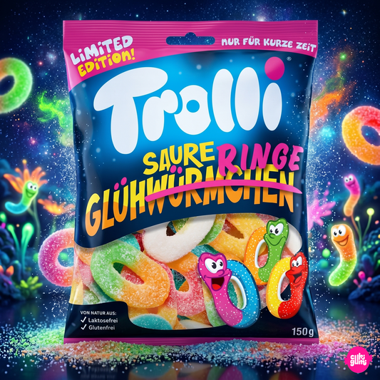 Trolli Sour Glühwein Rings 150 g – Savanyú Gyümölcsös Gumicukor Karikák