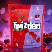 Twizzlers Ghosts cseresznye ízű szellem formájú rágós cukorka 201 g – Ghosts Cherry