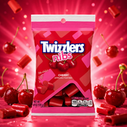 Twizzlers Nibs Cherry 170g – Cseresznye Ízű Rágós Cukorka