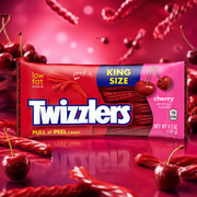 Twizzlers Pull 'n' Peel cseresznye rágós cukorkaszál 119 g