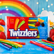 Twizzlers Rainbow szivárványos vegyes gyümölcsízű rágós cukorkaszálak 351 g – Rainbow Twists