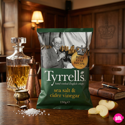 Tyrrell's Crisps Sea Salt & Cider Vinegar 150 g – Tengeri Sós & Almabor Ecetes Burgonyachips