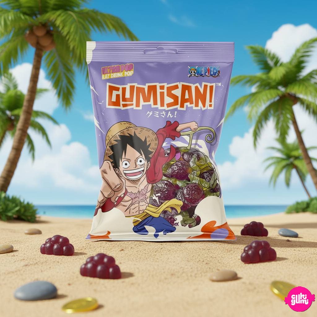 Ultrapop – Gumisan – Luffy – Grape Flavored Gummy Candy 180g