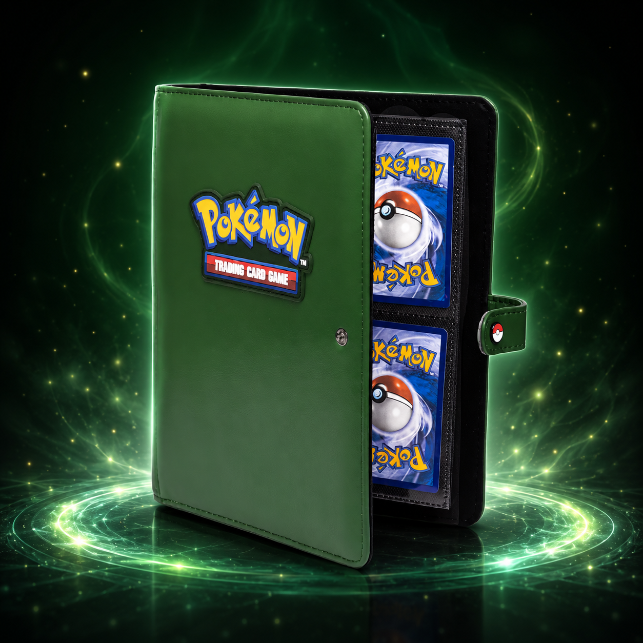 Ultra PRO Premium Snap Binder 4-Pocket Pokémon Logo Green – Pokémon kártyatartó album