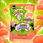 Warheads Sour Clouds Peach 85g – Savanyú Barack Ízű Gumicukor Felhők