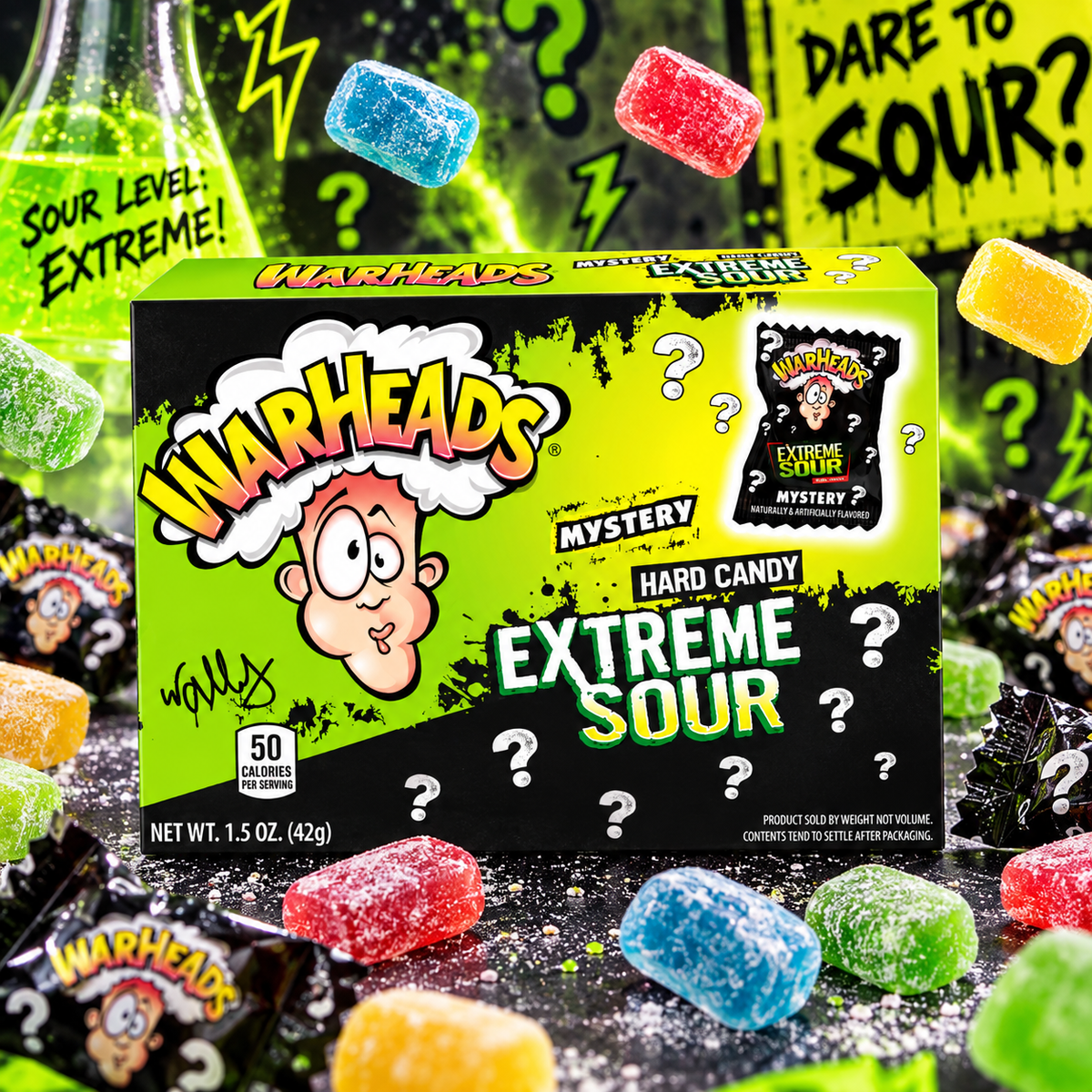 Warheads Mystery Hard Candy Theater Box