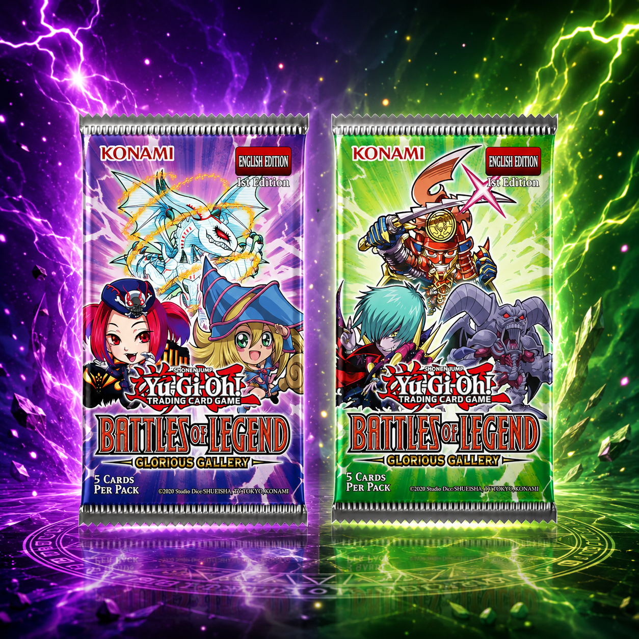 Yu-Gi-Oh! Battles of Legend: Glorious Gallery Booster Pack (1st Edition)