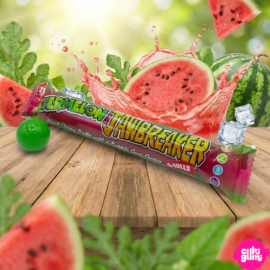 Zed Candy Jawbreaker Watermelon 50g – Görögdinnyés Jawbreaker Rágógumis Középpel
