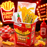 Zed Candy Screamers Gummy Fries Shake Box 70g – Extra Savanyú Gumicukor Hasábburgonya Készlet