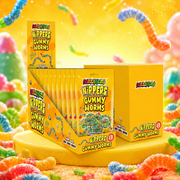 Zed Candy Screamers Nippers Gummy Worms 75g – Extra Savanyú Gumicukor Kukacok Ropogós Bevonattal