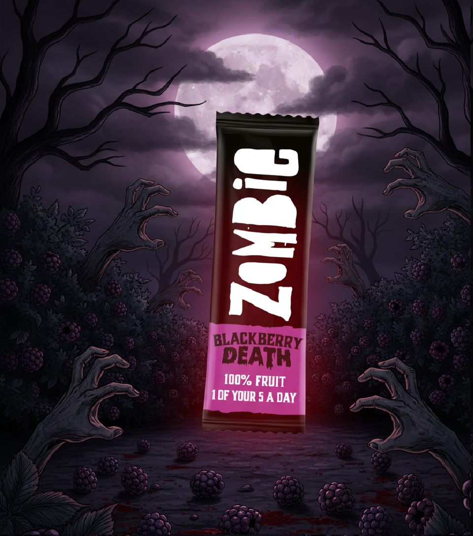 Zombie Death Bar – Szedres Gyümölcslapka Halloweenra (25 g)