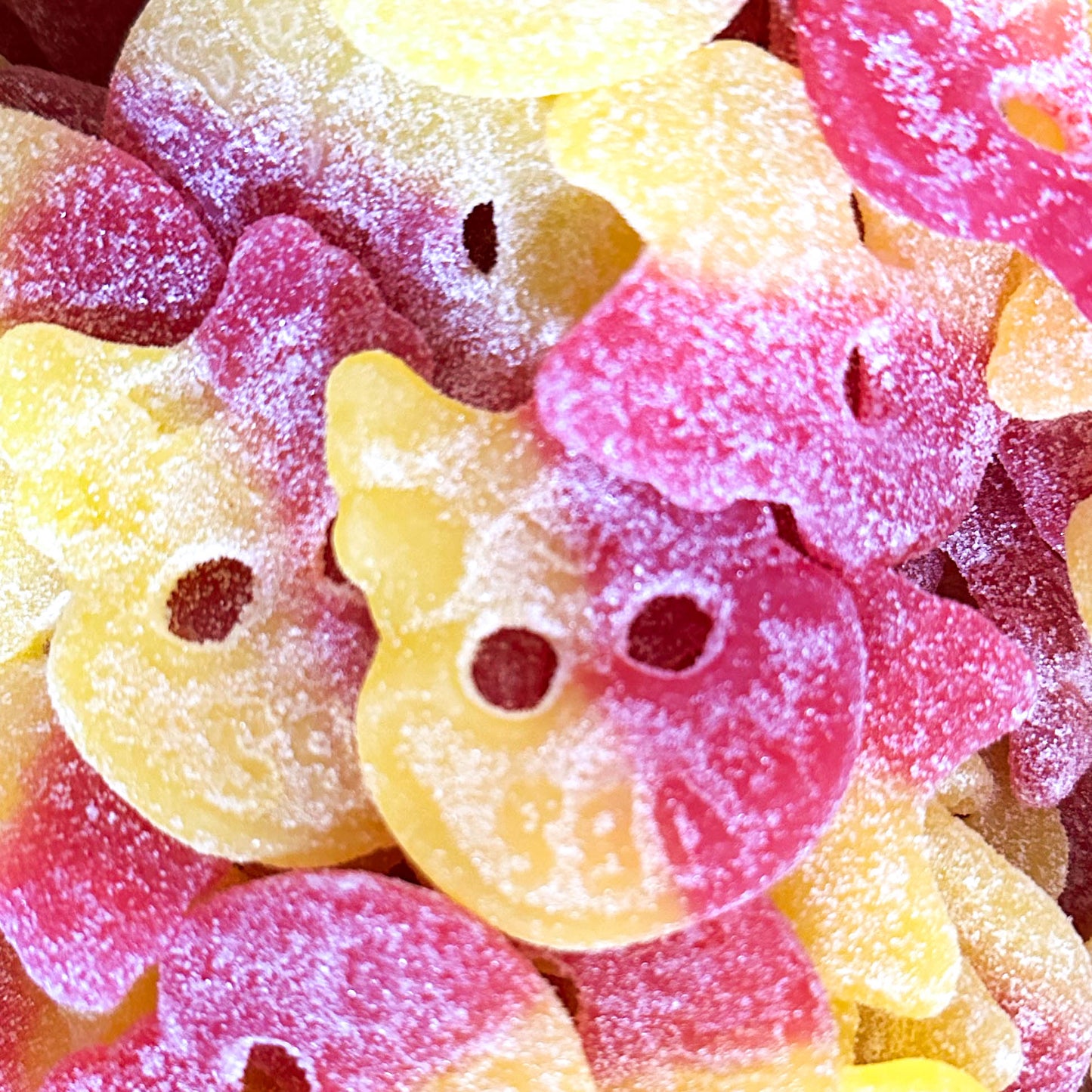 Bubs Sour Skull Foam Málna és Citrom Savanyú Gumicukor (100g)