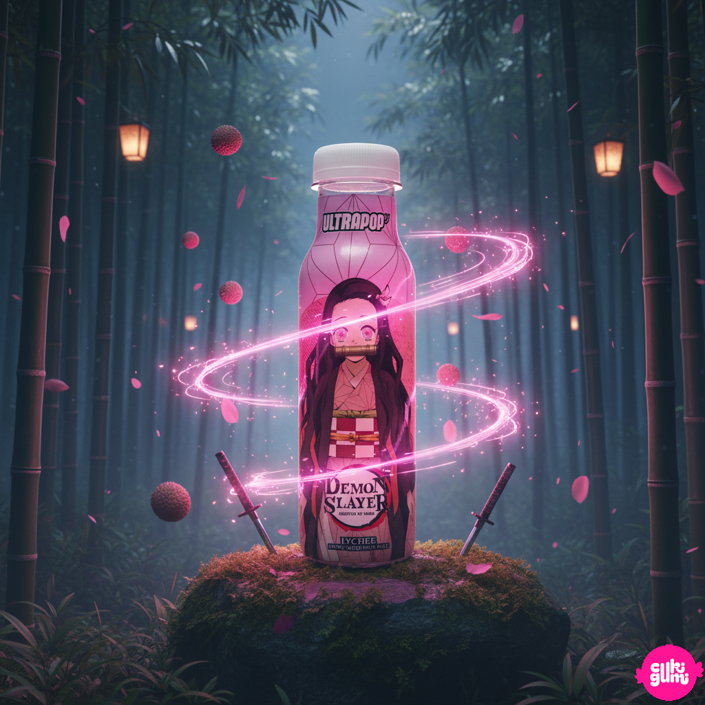 Ultrapop – Demon Slayer – Nezuko licsi ízű gyümölcsös üdítő 330ml