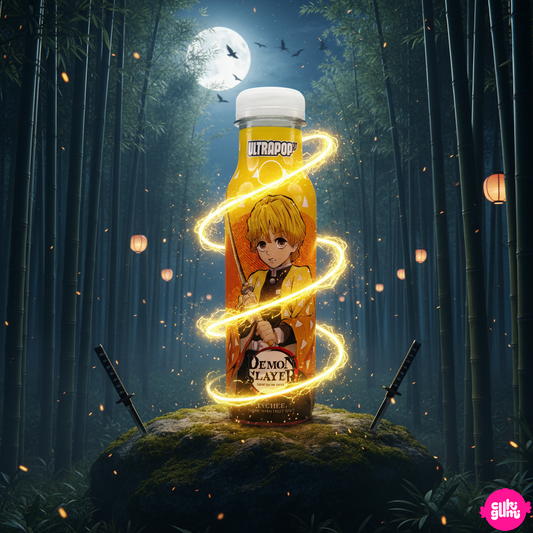 Ultrapop – Demon Slayer – Zenitsu  licsi ízű gyümölcsös üdítő 330ml