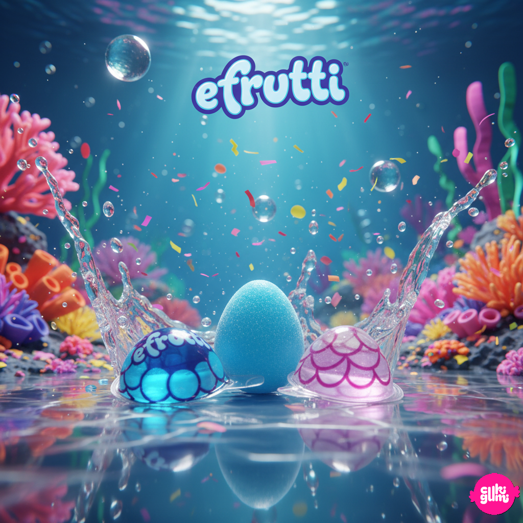 Kék Málna Gumicukor – Folyékony Töltelékes 16g