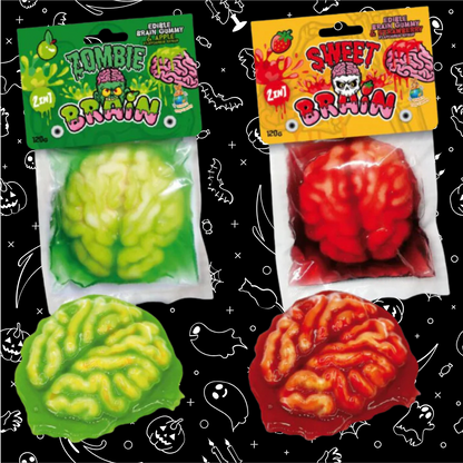 édes halloweeni zombi agy csomag