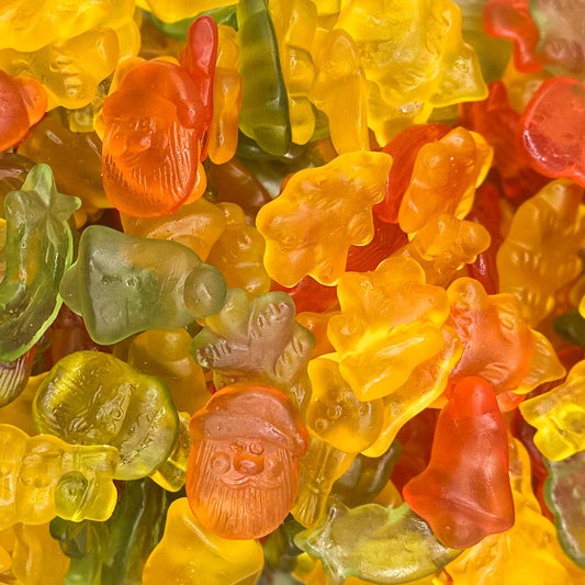 Karácsonyi Gyümölcsös Mix – Ünnepi Gumicukor 100g