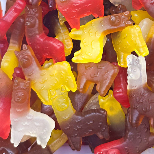 Alpaka Kóla-Citrom-Cseresznye Gumicukor 100g