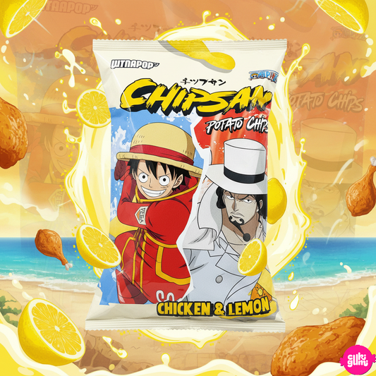 Ultrapop – Chipsan – Luffy vs Lucci – Csirkés-citromos burgonyachips 110g