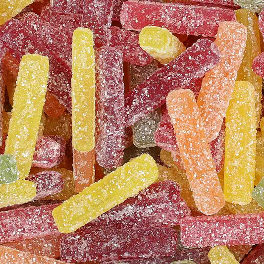 Savanyú Cukrozott Gyümölcsös Rúd Gumicukor 100g