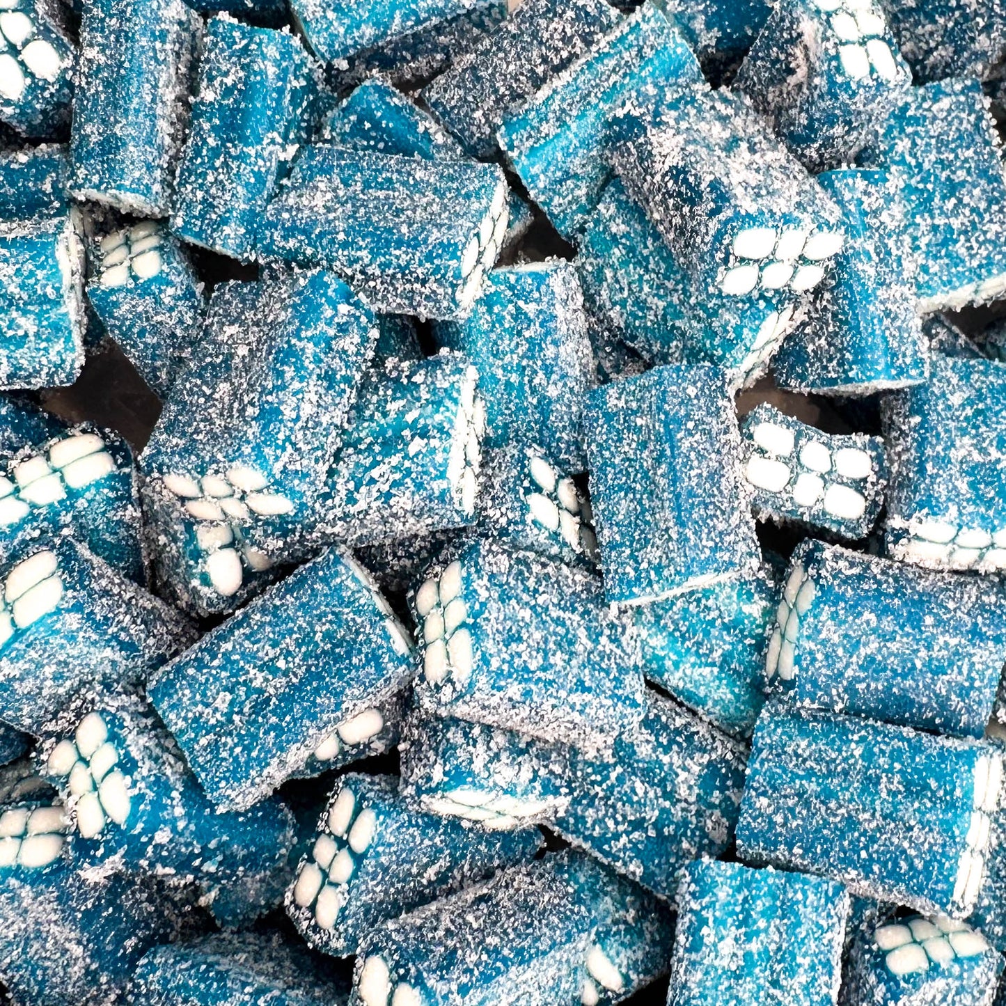 savanyú kék tégla gumicukor