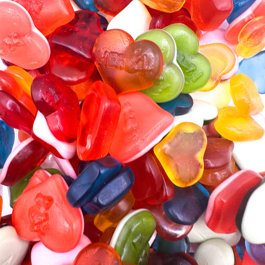 Édes Szívecskék – Gyümölcsös habos gumicukor 100g